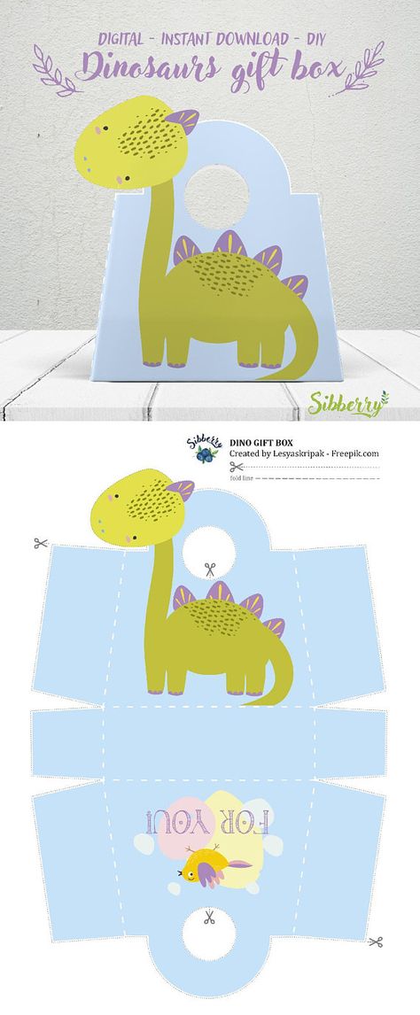 Digital dino gift bag for dinosaur party, favor box, DIY, theme party, instant download, kids party, Dinosaur Favors, Dinosaur Birthday Party Decorations, Dinosaur Party Favors, Dinosaur Gifts, Dino Party, Box Diy, Dinosaur Birthday Party, Party Favor Boxes, Dinosaur Party