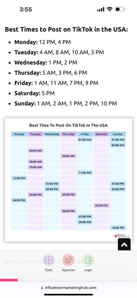 Best Time To Post On Tiktok, Tiktok Slideshow, Tiktok Us, Best Time To Post, Social Media Calendar, Social Media Marketing Content, Social Media Growth, Marketing Content, Social Media Manager