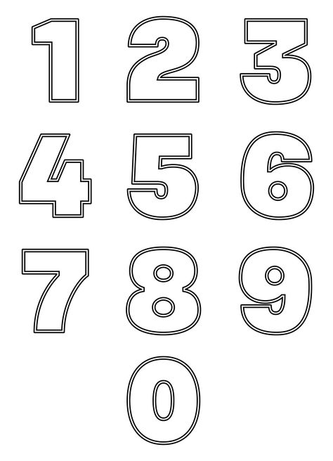 Easy Number Fonts, Numbers Templates Printable Free, Large Number Stencils Printables Free, Applique Numbers Template Free, Number Stencils Templates, Traceable Numbers Free Printable, Number Templates Printable Free, Large Printable Numbers Free Templates, Number Stencils Printables Free