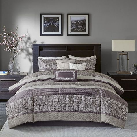 Purple and grey bedroom ideas