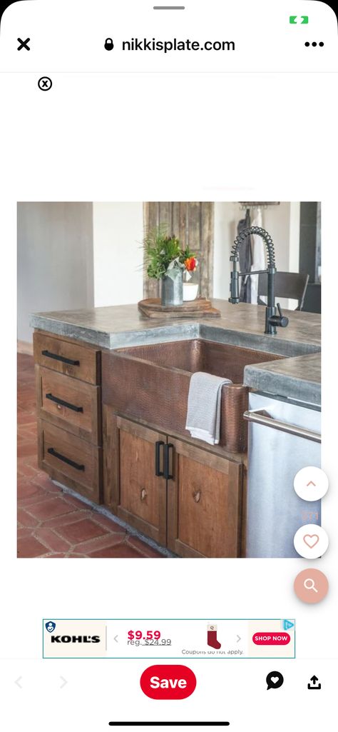 Kitchen Upstairs, Chic Cabin, Kitchen Faucet Design, Hammered Copper Sink, Copper Sinks, Country Kitchen Designs, Black Kitchen Faucets, Create A Board, Copper Sink