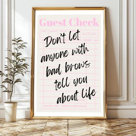 Beige Esthetician Poster, Beauty Salon Decor, Guest Check Print, Brow Tech PMU Artist Printable Wall Art, Funny Quote Digital Download - Etsy Netherlands Poster Beauty Salon, Lash Techniques, Esthetician Salon, Brow Tech, Guest Check Print, Pmu Artist, Shape Chart, Esthetician Room Decor, Guest Check