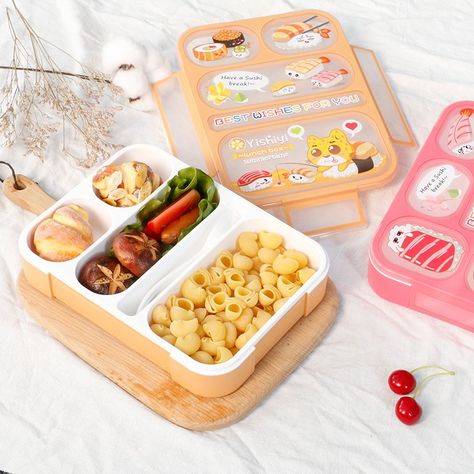 Kawaii Lunch Boxes, Kawaii Lunch, Food Containers Lunch, Lunch Box Bento, Adult Lunches, Cute Snacks, Lunch Containers, Insulated Lunch Box, Baking Set