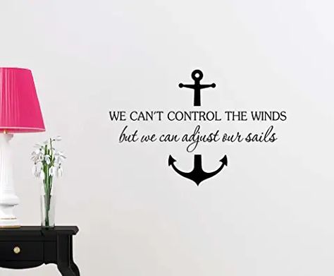 Anchor Quotes, Beach Wall Decals, Sign Room Decor, Nautical Room, Anchor Decor, Health Quotes Inspirational, Art Lettering, Vinyl Quotes, Wall Quotes Decals