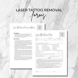 BlushingWolfDigitals - Etsy Certificate Sample, Waxing Aftercare, Digital Announcement, Medical Aesthetics, Consent Forms, Laser Tattoo, Laser Tattoo Removal, Medical Aesthetic, Contract Template