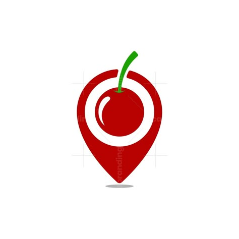 this logo for sale.the logo is made with a simple and elegant style.combines cherry fruit and pin lication.it is suitable for a variety of businesses Cherry Logo Design Branding, Cherry Logo Design, Cherry Logo Design Ideas, Cherry Graphic, Fruit Branding, Cherry Icon, Cherry Design, Cherry Logo, Message Wallpaper