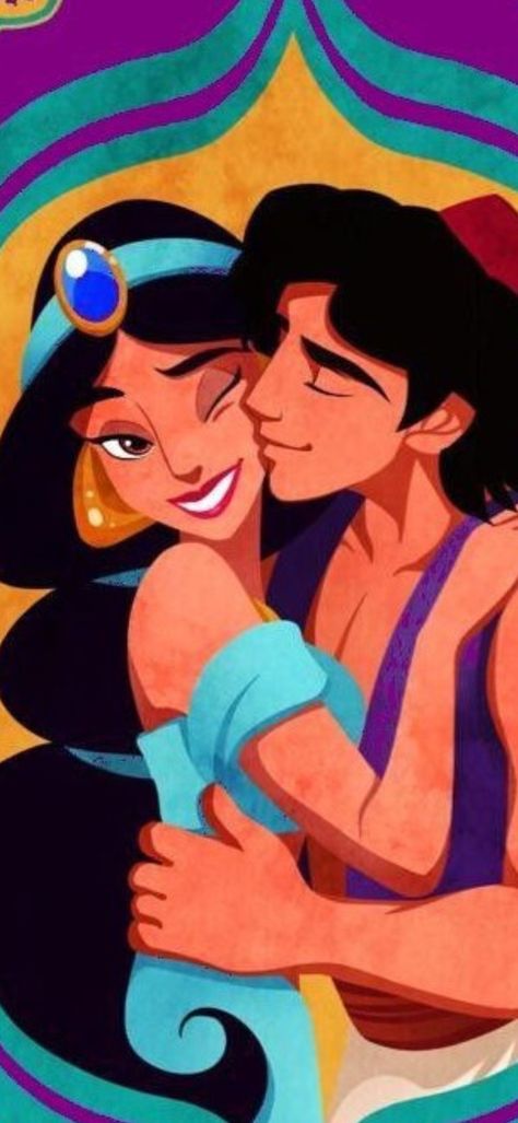 Disney Çiftleri, Disney Amor, Jasmine Princess, Drawing Disney, The Lunar Chronicles, Disney Jasmine, Disney Fanart, Karakter Disney, Aladdin And Jasmine