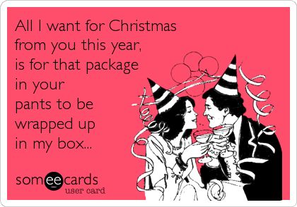 All I want for Christmas from you this year, is for that package in your pants to be wrapped up in my box... Quotes Friday, Tuesday Humor, The Oregon Trail, Teacher Memes, Funny Work, The Perfect Guy, The Twilight Saga, E Card, Work Quotes