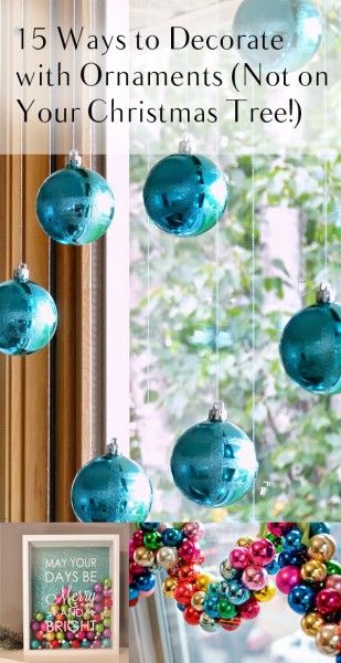 Diy Christmas Wreaths Ideas With Ornaments, Christmas Decor With Ornament Balls, Large Christmas Ornaments Decor, Ways To Decorate With Ornaments, Using Ornaments To Decorate, What To Do With Ornaments, Things To Do With Christmas Balls, What To Do With Extra Christmas Balls, Extra Ornaments What To Do With