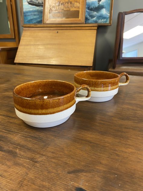 Retro Brown Crown Lynn Coffee Mugs - $25  Like what you see? Check out our full range: https://plotsandpickles.com/collections/just-arrived  #vintage #vintagefurniture #auckland Vintage Coffee Mugs, Vintage Coffee Cups, Vintage Coffee, Auckland, Van Life, What You See, Vintage Furniture, Coffee Shop, Coffee Cups