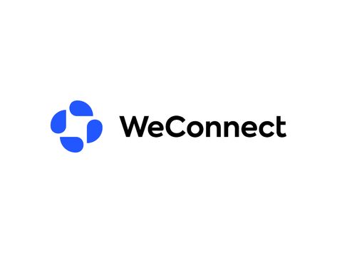 WeConnect by Omnium on Dribbble Connect Logo, Lab Logo, Circular Logo, Tech Logo, Logo Design Inspiration Branding, Make Your Logo, Identity Design Logo, Abstract Logo, Logo Icon