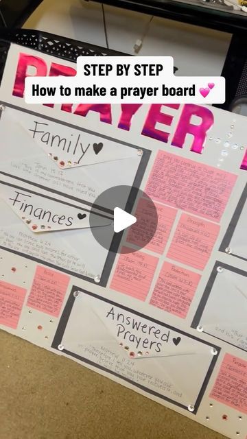 Hair Mobility on Instagram: "LETS MAKE A PRAYER BOARD! 🙏🏾🩷

@littleprayercloset
•
Ready to create your own prayer board? Here’s a step-by-step guide 📋🙏 Join us and let’s stay steadfast in our prayer life.

>>>Follow @littleprayercloset and let’s grow in God’s Word together. 📖🤍💕

Source Credit: @zyliaarmoni

#Christianreels #Prayercloset #Prayerboard #Prayerboards #Prayerlife #Prayerispowerful #Prayerchangesthings #Prayer #LittlePrayercloset" Diy Prayer Closet, Pray Board Ideas, Prayer Board Ideas Creative, Prayer Wall Ideas, Prayer Board Ideas Diy, Prayer Board Ideas, Diy Prayer Board, Prayer Boards, Prayer Vision Board