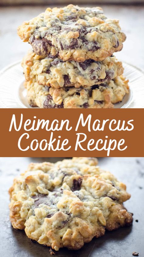 Neiman Marcus Cookie Recipe | Cheff Recipes Craves Rockstar Cookie Recipe, Norman Marcus Cookies, Rock Star Cookies Recipe, $250 Neiman Marcus Cookies, Scripture Cookies Recipe Free Printable, 10 Cup Cookies Recipe, Best Christmas Cookie Recipes Ever, Niemann Marcus Chocolate Chip Cookies, New Baking Ideas