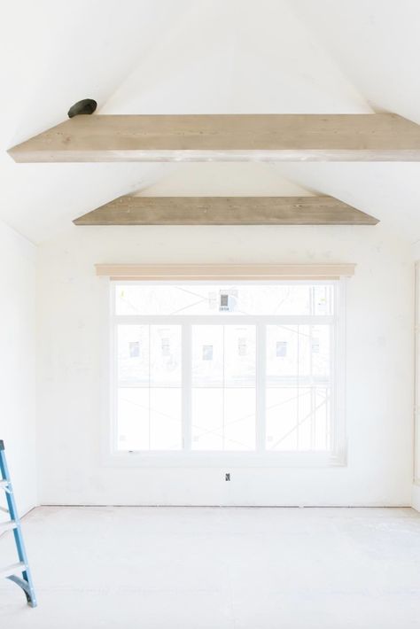 BOXED BEAMS, EXPOSED BEAMS & BARRELED ARCHES - MOUNT VALLEY PROJECT — TAMI FAULKNER DESIGN French Beams Ceilings, Interior Beams, Tami Faulkner, Vaulted Ceiling Beams, Cool Kitchen Ideas, Cathedral Ceiling Living Room, Ceiling Makeover, Floating Ceiling, Box Beam Ceiling