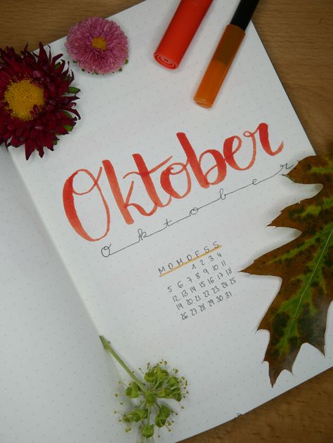 Titelbild für den Monat Oktober in meinem #bulletjournal Journal 3, Bullet Journaling, Bullet Journal, Notebook, Halloween, Pins, Quick Saves