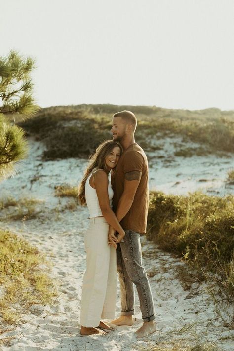 State Park Elopement, Grayton Beach State Park, Couple Beach Pictures, Outdoor Couple, Engagement Pictures Poses, Couples Outfit, Anniversary Photoshoot, Intimate Photos, Park Elopement