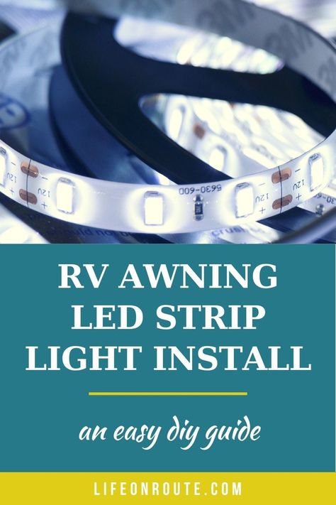 Awning Lighting Ideas, Diy Rv Awning, Rv Canopy, Small Vintage Bathroom, Installing Led Strip Lights, Trailer Awning, School Bus Tiny House, Outdoor Patio Area, Patio Lanterns