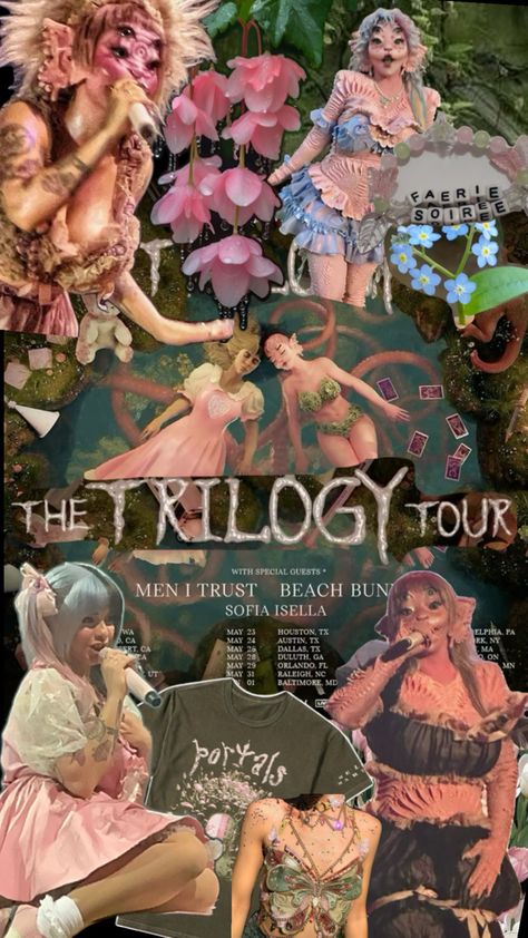 ☆ A Melanie Trilogy tour Collage ☆ Melanie Martinez Wallpaper, Beach Bun, Martinez Wallpaper, Melanie Martinez Drawings, Pretty Wallpapers Backgrounds, Cute Backgrounds, Melanie Martinez, Special Guest, Pretty Wallpapers