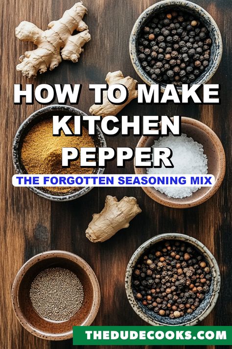 Pepper Mix Recipe, Kitchen Pepper Spice Recipe, Pepper Recipe, Pepper Seasoning, Pepper Spice, All Purpose Seasoning, Homemade Spices, The Dude, Dinner Inspiration