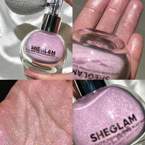 SHEGLAM Go Go Glow Highlighting Body Mist Highlighter Powder ✨✨ from #SHEIN 🔹High-Shine Finish 🔹Multi-Use Glow Highlighter 🔹 You can use on Face Makeup Sheglam Highlighter, Christmas Decor Party, Y2k Halloween, Highlighter Powder, Glitter Powder, Powder Highlighter, Body Glitter, Pink Gifts, Body Mist