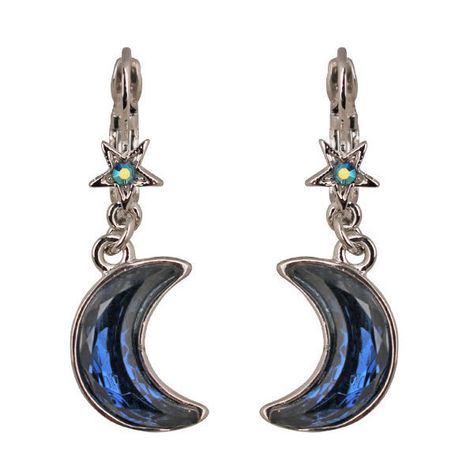 NEW KIRKS FOLLY CRESCENT MOON LEVERBACK EARRINGS SILVERTONE/ NAVY BLUE ❤ liked on Polyvore featuring jewelry, earrings, accessories, blue, silver tone jewelry, navy jewelry, costume jewelry, navy earrings and blue costume jewelry Navy Blue Jewelry, Navy Jewelry, Navy Earrings, Blue Costume, Accessories Blue, Kirks Folly, Dope Jewelry, Earrings Accessories, Funky Jewelry