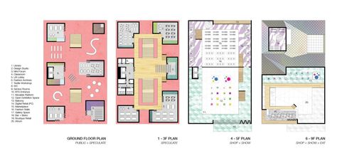 3 Winners Announced for Bangkok Fashion Hub Competition Design Studio Ideas, Education Design Interior, Hub Design, Drawing Reference Drawing, Studio Floor Plans, Floor Plan Creator, Bangkok Fashion, Hair Drawing Reference, Fashion Designer Studio