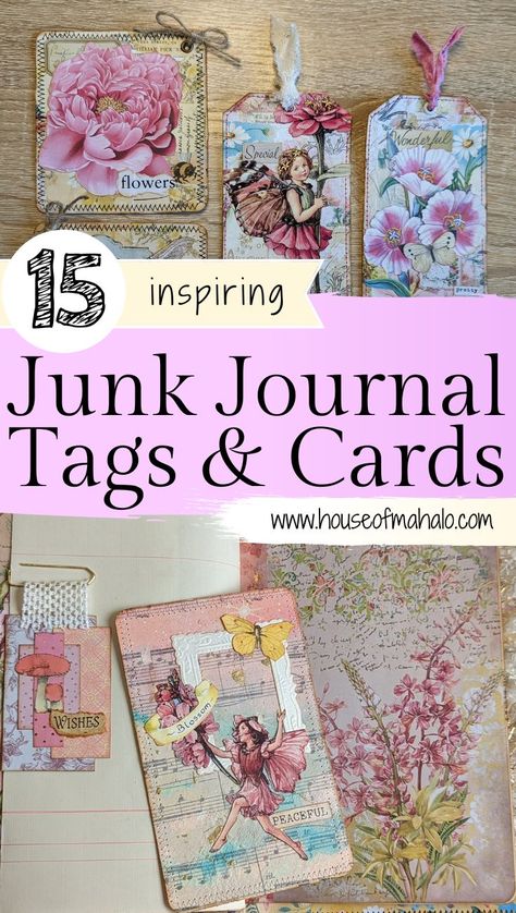 Diy Index Cards, Junk Journal Tags, Handmade Journals Diy, Journal Jewelry, Journal Tags, Diy Journal Books, Creative Scrapbook, Scrapbook Tag, Art Journal Techniques