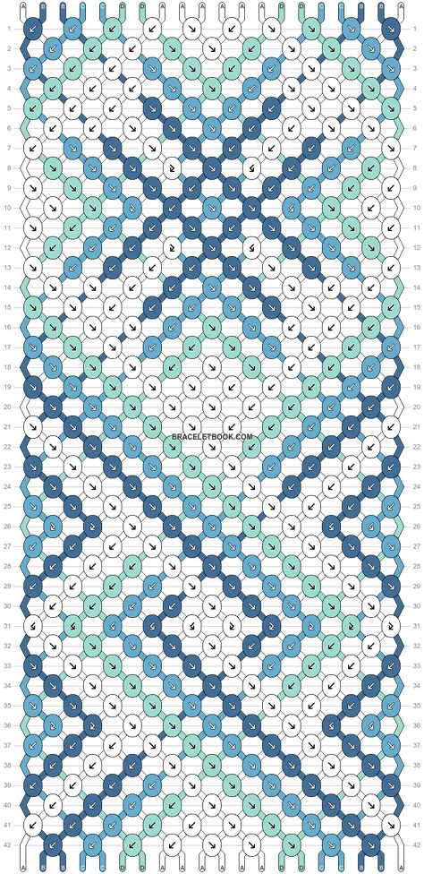 Bracelet Patterns Template, Large Friendship Bracelet Patterns, Difficult Bracelet Patterns, Cute Summer Friendship Bracelet Patterns, Big Bracelet Patterns, Diamond Pattern Design, Two Color Bracelet Patterns, Hard Friendship Bracelets Pattern, Cool Friendship Bracelet Patterns