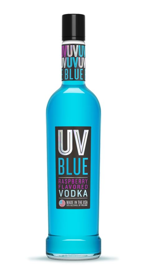 Uv Blue Drinks, Raspberry Vodka Drinks, Sugar Free Lemonade, Vodka Blue, Flavored Liquor, Blue Martini, Pretty Alcoholic Drinks, Lemon-lime Soda, Raspberry Vodka