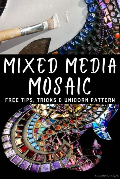 A great tutorial that shows you how to create a mixed media mosaic artwork. Lots of tips and tricks and includes a free zentangle template to work from. #mosaicprojects #tipsandtricks #howtomake #mixedmediamosaic #acraftymix #unicornspit #mosaicart #mosaicideas #unicornart Mosaic How To Tutorials, Mixed Media Mosaic Projects, Mosaic With Beads, Mosaic Landscape, Mosiacs Projects Diy, Mosaic Patterns Templates, Simple Mosaic Patterns, Mosaic Ideas, Mosaic Diy Beginner