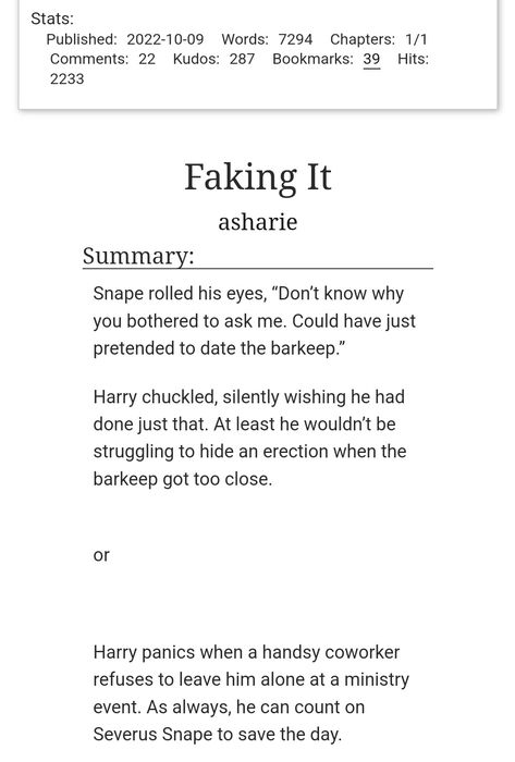 Ao3 Stories, Drarry Fanfiction, Ao3 Fanfiction, Fanfic Recs, Fic Recs, Faking It, Harry Potter Feels, Just Pretend, Book Book