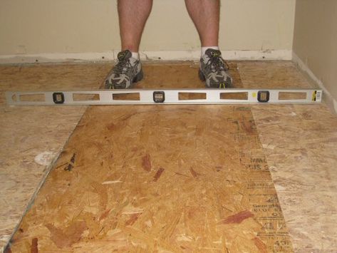 Uneven Floors In Old House, Leveling Floors In Old House, Handyman Jobs, Subfloor Repair, Fix Squeaky Floors, Leveling Floor, Squeaky Floors, Plywood Subfloor, Sky V