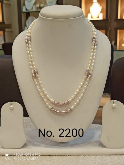 Diamond Pendant With Pearl Mala, Perla Jewellery, Moti Jewellery, Necklace Set Indian Bridal Jewelry, Pearl Chains, Gold Bracelet Simple, Crystal Bead Jewelry, Beads Collection, Lucky Jewelry