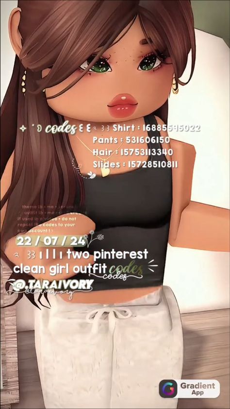 Hair Codes For Bloxburg Brown, Hats Bloxburg Codes, Casual Berry Avenue Codes, Bloxburg Cute Fall Outfit Codes, Farm Outfit Codes Bloxburg, Berry Avenue Lounge Outfit Codes, Bloxburg Cooking Outfit Codes, Outfit Ideas For Bloxburg, Decals Codes Berry Ave