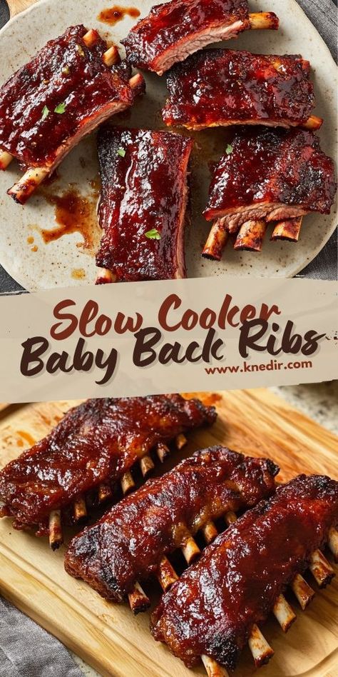 🍖 Make restaurant-quality ribs at home with this easy Oven-Baked Baby Back Ribs Recipe! Fall-off-the-bone tender and packed with flavor, these ribs are coated in a delicious dry rub and slow-cooked to perfection. Perfect for weeknight dinners or backyard barbecues, pair them with your favorite side dishes for a meal everyone will love. 🔥 Click for the full recipe now! #BabyBackRibs #OvenBakedRibs #BBQ #DryRub #Grilling #EasyDinners #FoodLovers Ribs Dinner Sides Dishes Meals, Slow Cook Pork Ribs, Babyback Ribs In Oven, Slow Cooker Baby Back Ribs, Back Ribs In Oven, Crockpot Bbq Ribs, Oven Pork Ribs, Babyback Ribs Recipe, Ribs Recipe Oven