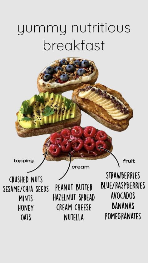 yummy nutritious breakfast 🤤💞💞🥑🍓🫐#breakfast #healthy #fruits #breakfastideas #toast Strawberry Crush, Fruit Cream, Hazelnut Spread, Breakfast Healthy, Nutritious Breakfast, Banana Cream, Healthy Fruits, Blue Raspberry, Chia Seeds