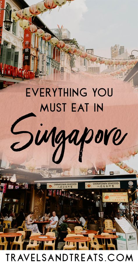 Things you must eat in Singapore and the best Chinatown Singapore food tour. via @travelsandtreats Chinatown Singapore, Singapore Things To Do, Singapore Travel Tips, Singapore Itinerary, Singapore Food, Travel Destinations Asia, Singapore Travel, Asia Travel Guide, Southeast Asia Travel