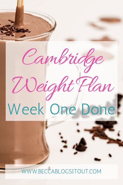 Cambridge Weight Plan - Week One Done. Title over a picture of a chocolate milkshake. 1:1 Diet Cambridge Recipes Step 2, 1:1 Diet Cambridge Recipes, 1:1 Diet Cambridge, Meal Replacement Diet Plan, Cambridge Diet Plan, Cambridge Student, Cambridge Exams, 200 Calorie Meals, Cambridge Weight Plan