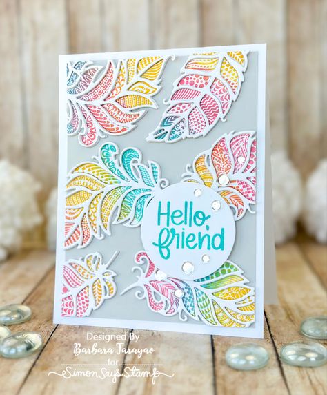 Gina K Designs Cards, Feather Cards, Gina K Designs, Win Gift Card, Gina K, Fancy Fold Cards, Card Making Inspiration, Card Challenges, Cards For Friends