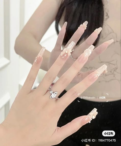 Asian Nails, Korean Nails, Blush Nails, Pretty Gel Nails, Really Cute Nails, Kawaii Nails, Girls Nails, Beach Nails, Classy Nails