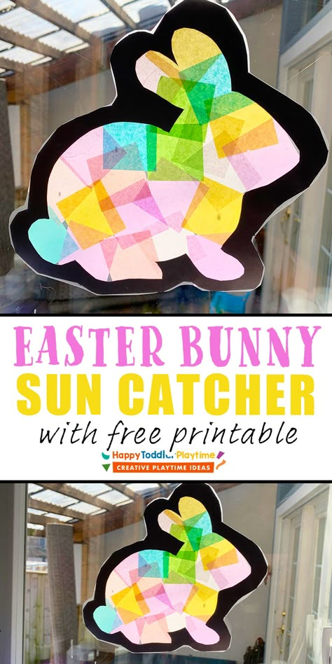 Påskeaktiviteter For Barn, Easter Crafts Preschool, Easy Toddler Crafts, Easter Crafts For Toddlers, April Crafts, Easter Arts And Crafts, Easter Preschool, Suncatcher Craft, Front Porch Christmas Decor Ideas