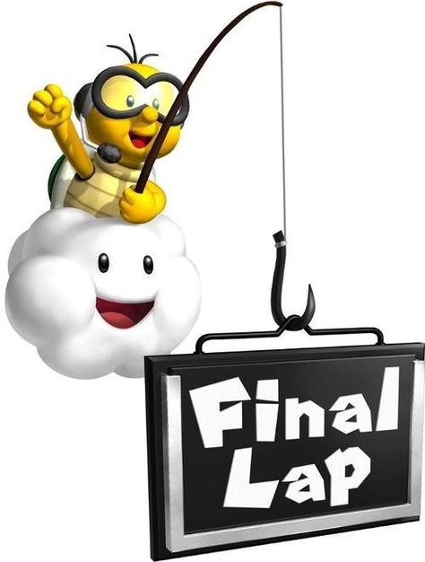 Lakitu reference with Final Lab sign Mario Kart Characters, Mario Kart Ds, Mario Kart Party, Mario Kart 7, Super Mario Kart, Mario Bros Party, Super Mario Birthday Party, Mario Birthday Party, Ra Ideas