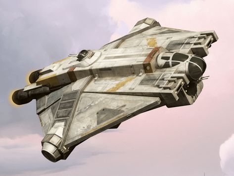 Star Wars Ships Design, Star Wars Spaceships, Star Wars Vehicles, Sci Fi Ships, Ghost Ship, Star Wars Rpg, Star Destroyer, Star Wars Ships, Star Wars Rebels