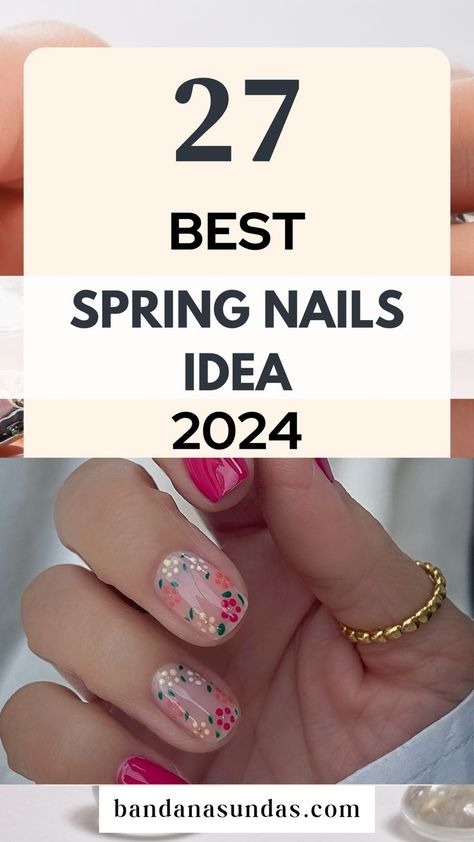 Explore the 27 best nails ideas for spring, from pastel palettes to floral art. These spring nail designs offer creative inspiration for everyone looking to add a touch of spring to their manicure. Get ready for a season of beauty and renewal. Nails Ideas For Spring, Spring Manicure Ideas, Nail Designs And Colors, Vibrant Nail Colors, Spring Nail Ideas, Nails Easter, Pastel Nails Designs, Top Nails, Spring Nail Trends