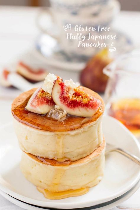 Pancake Recipe Gluten Free, Japanese Fluffy Pancakes, Japanese Pancake Recipe, Japanese Diet, Japanese Pancake, Cookies Gluten Free, Recipe Gluten Free, Nice Recipes, Gluten Free Pancakes