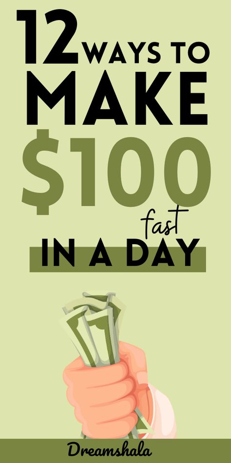 Looking for ways to make extra money fast? No matter what your skills are, you can find something that will work for you! You can earn up to $100 a day, that's up to $3,000 a month! It's up to you how much you want to work! Make Extra Money | Make Money Online | Make Money From Home | Make Money at Home | Side Hustle | Money Making Ideas How Make Money From Home, Business That Make Money Fast, Make Online Money, How To Earn $100 A Day, Online Ways To Make Money, Ways To Get Money Online, Quick Cash Ideas Extra Money, Make 10000 A Month, Skills That Make Money