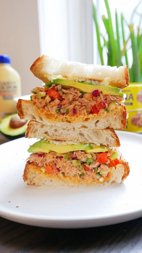 Healthy Tuna Sandwich, Tuna Sandwich Recipes, Best Crepe Recipe, Tuna Salad Recipe Healthy, How To Make Tuna, Healthy Pasta Salad Recipes, Tuna Melt Recipe, Classic Pot Roast, Easy Crepe Recipe