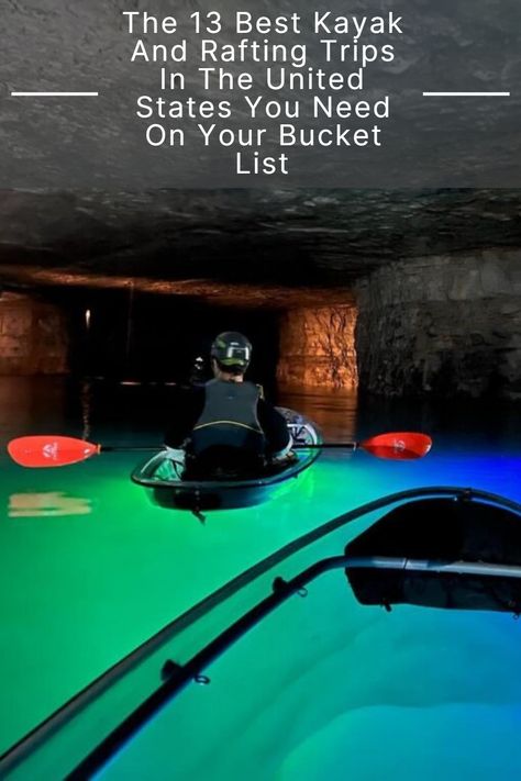 If you are into kayaking and rafting you will love this list of the United States best places! Best Kayaking In The Us, Mainstream Adventures, Amazing Locations, Underwater Park, Adventure Tattoo, Weeki Wachee, River Kayaking, Water Per Day, Float Trip