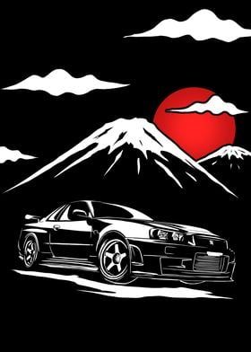 Displate is a one-of-a-kind metal poster designed to capture your unique passions. Sturdy, magnet mounted, and durable – not to mention easy on the eyes! Nice Tattoos, Supra Mk4, Car Posters, Love Car, Jdm Cars, Fast Cars, Jdm, Metal Posters Design, Metal Posters