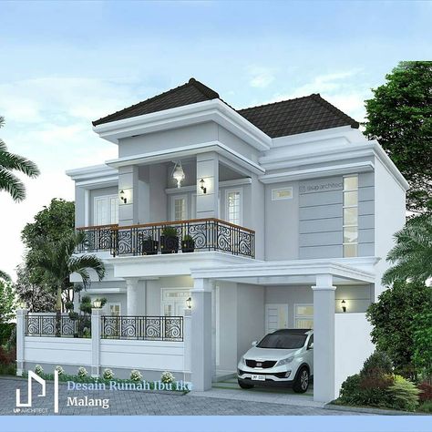 Balcony House Design, Clasic Houses, Checklist New Home, Home Maintenance Schedule, Home Maintenance Tips, House Mediterranean, White Exterior Houses, Styling Home, Home Maintenance Checklist